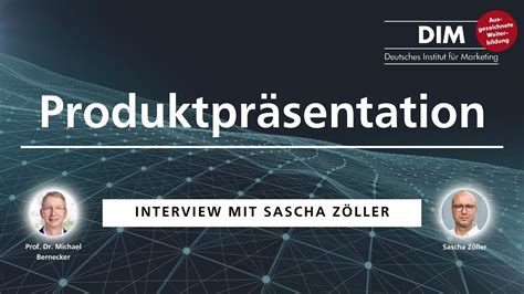 Produktpr Sentation Insights Von Mit Sascha Z Ller Und Michael