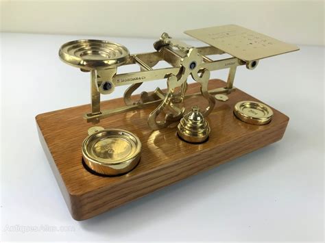 Antiques Atlas Victorian Sampson Mordan Brass Postal Letter Scales