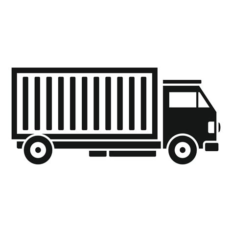 Cargo Truck Icon Simple Style 14554679 Vector Art At Vecteezy