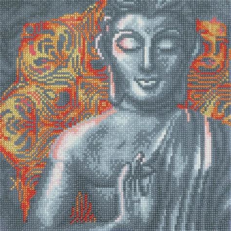 Zestaw Do Malowania Haftem Diamentowym 30x30cm Budda Zen Wielokolorowy