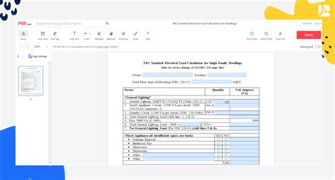 Nec Standard Electrical Load Calculation For Dwellings Pdfliner