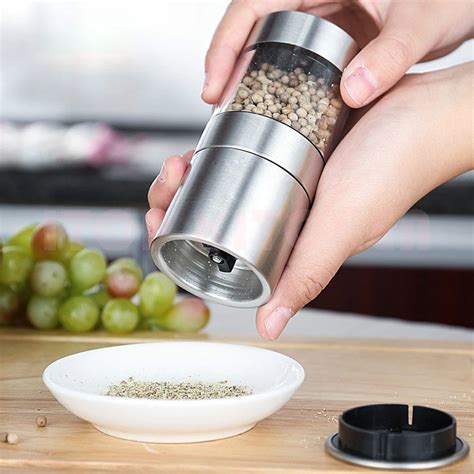 Aliexpress.com : Buy GZZT Stainless Steel Salt And Pepper Mill Munual ...