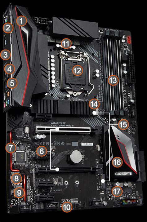 Z390 GAMING X Rev 1 1 Преимущества Материнские платы GIGABYTE