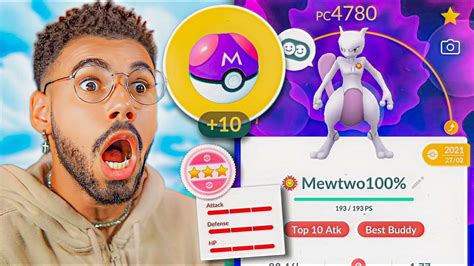 Mewtwo 100 Level 50… O Status De Ataque Mais Alto Do Planeta… 🤯😍😧