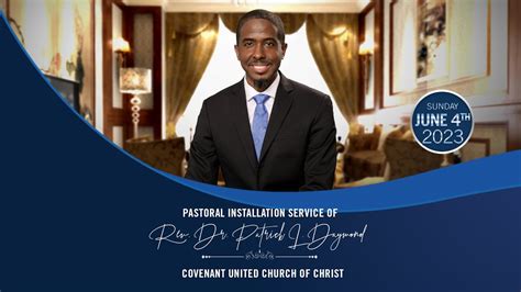 Pastoral Installation Service Of Rev Dr Patrick L Daymond Youtube