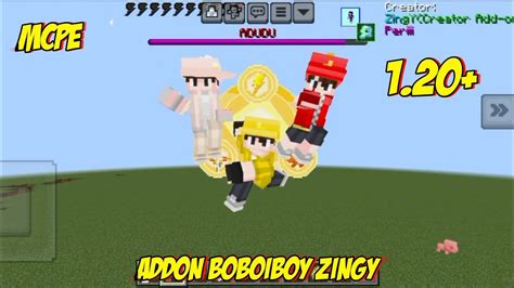 Showcase Addon Boboiboy Zingy MCPE Minecraft Indonesia YouTube