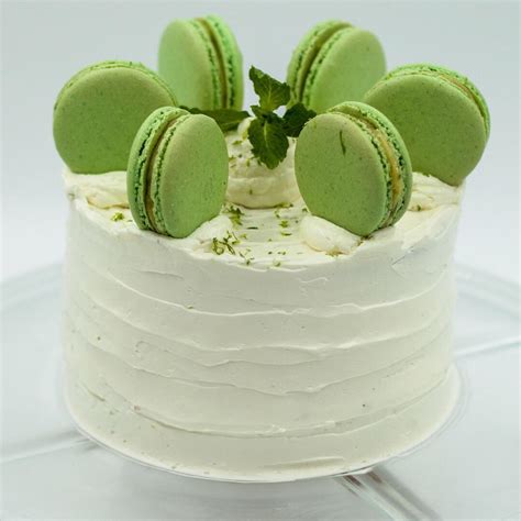 Mojito Cake Lime Zest Cake Mint Rum Syrup Layered With Lime