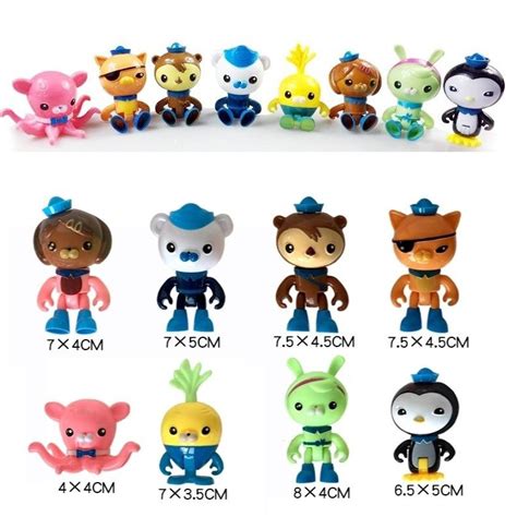 Octonauts Action Figures Para Crian As Boneca Dos Desenhos Animados