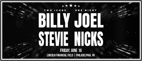 Billy Joel Stevie Nicks Lincoln Financial Field