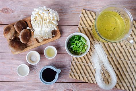 Japanese Mushroom Soup Recipe With Enoki And Shiitake