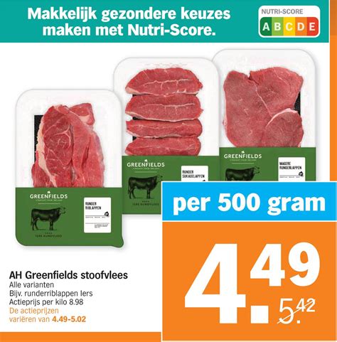 AH Greenfields Stoofvlees Aanbieding Bij Albert Heijn