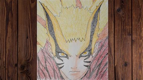 كيفيه رسم ناروتو طور الباريون خطوه بخطوه How To Draw Naruto Baryon