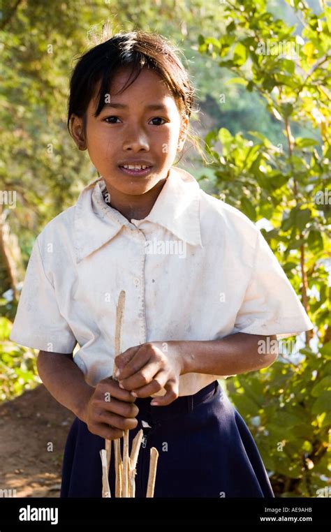 Stock Photo Of An Elementary School Student Near Siem Reap Cambodia