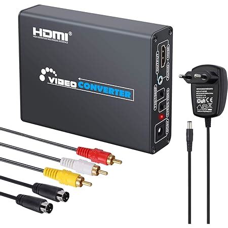 Tendak Composite S Video AV RCA CVBS Zu HDMI Adaptor N64 PS2 To HDMI