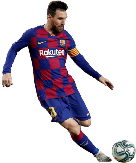 Lionel Messi Barcelona football render - FootyRenders