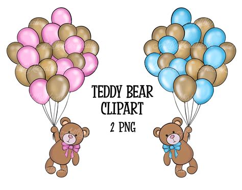 Teddy Bear Clipart Bear Png Baby Shower Png Descarga Etsy M Xico