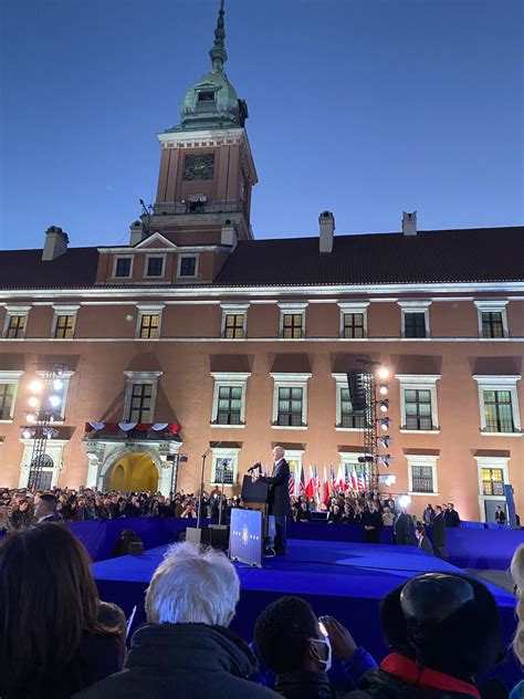 Dariusz Joński on Twitter Ważne słowa POTUS o demokracji wolności i