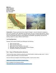 Plate Tectonics Assignment Docx Pdf Env Plate Tectonics Online