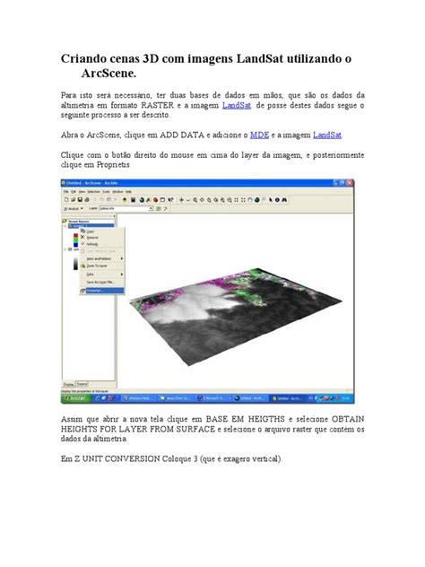 Pdf Criando Cenas D Imagens Landsat Utilizando O Arcscene