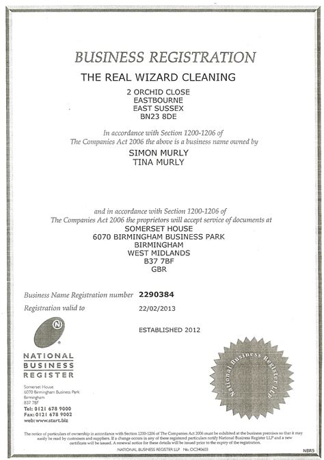 Important Documents - The Real Wizard Cleaning