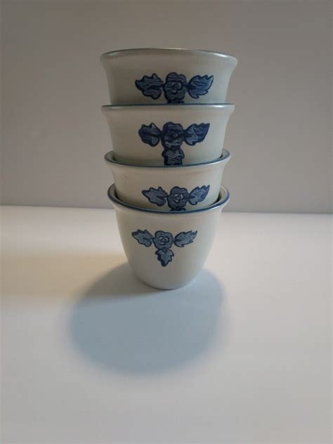 Pfaltzgraff Yorktowne Custard Cups Set Of Ebay