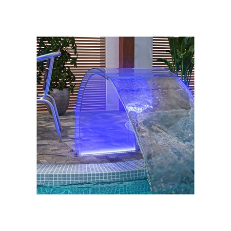 Fantana De Piscina Cu Led Uri Rgb Acril 50 Cm