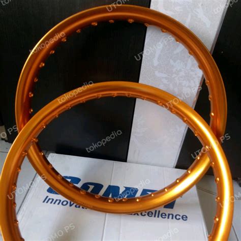 Jual VELG ALUMUNIUM COMET 140 X 17 GOLD MODEL U SHAPE SETENGAH