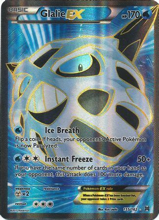 Glalie Ex Full Art Ultra Rare Xy Breakthrough Singles