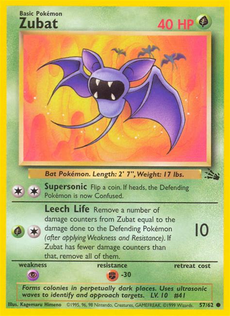 Check The Actual Price Of Your Zubat 57 62 Pokemon Card