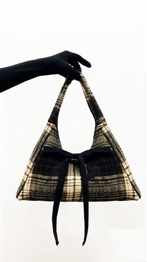 Marianne Bag In Tartan Wool Lauren Perrin