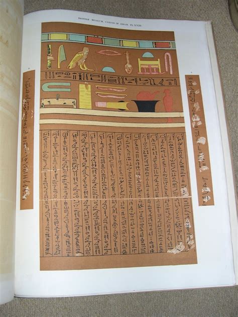 Ancient Egyptian Texts of the Earliest Period From the Coffin of Amamu in the British Museum by ...