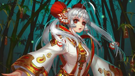 Fondos De Pantalla Ilustraci N Anime Touhou Fujiwara No Mokou