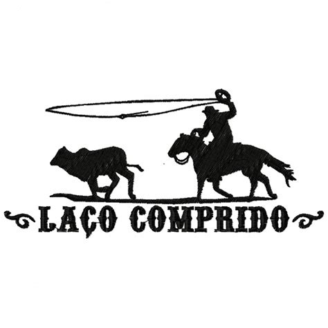 Matriz Bordado La O Comprido Rodeio Cowboy Vaquejada Elo