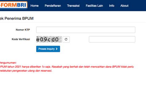 Nik Tak Terdaftar Di Eform Bri Untuk Pencairan Blt Bpum Juta