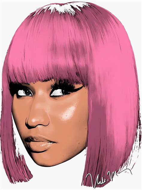 Head Nicki Minaj Queen Of Rap Sticker For Sale By Alvarobrayes