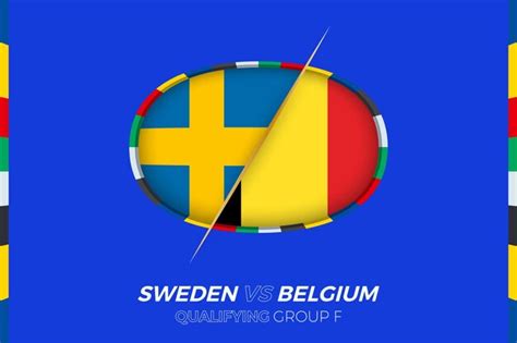 Icono de suecia vs bélgica para el grupo f de clasificación del torneo