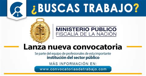 Convocatoria Ministerio PÚblico FiscalÍa 4 Asistentes En Función