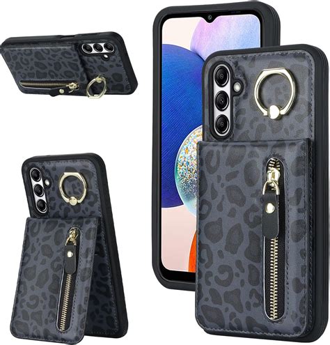 Deyhu For Samsung Galaxy A14 5g Case With Card Holder For Women For Samsung Galaxy