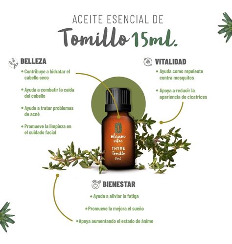 Oleum Vitae Aceite Esencial Puro De Tomillo Meses Sin Intereses