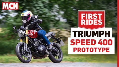 Triumph Speed Prototype Ridden New Single Cylinder Naked Tested In