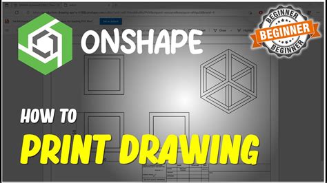 Onshape How To Print Drawing Youtube