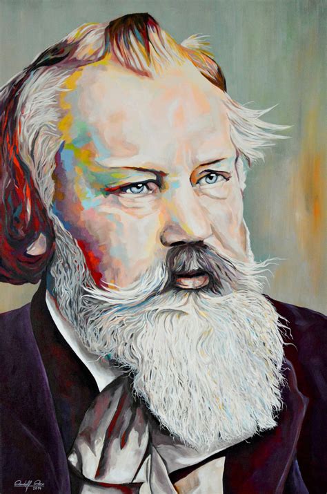 J. Brahms Painting by Rudolf Rox | Artmajeur