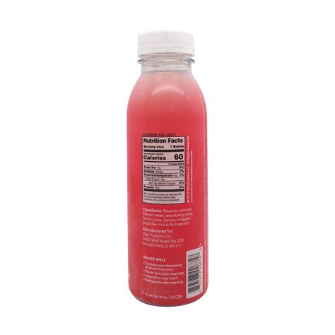 VITAL PROTEINS Strawberry Lemon Collagen Water, 12 fl oz | Wholefoods ...