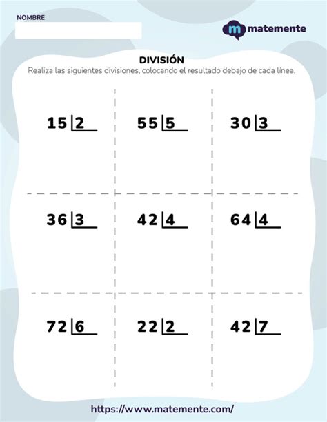 90 Ejercicios De Divisiones Para Cuarto Grado ¡imprimir