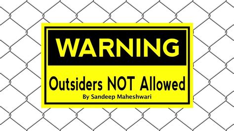 Warning Outsider Not Allowed In Session By Maheshwari Youtube