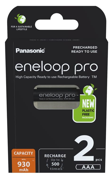 Akumulatorki Panasonic Eneloop PRO NEW R03 AAA 930mAh BK 4HCDE 2BE 2