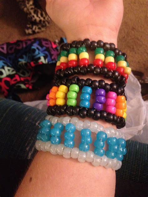 Kandi Ladders Rasta Rainbow And Glow N The Dark Just Learned To