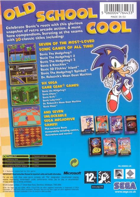 Sonic Mega Collection Plus Cover Or Packaging Material Mobygames