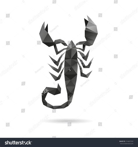 Scorpion Abstract Isolated On A White Backgrounds Vector Illustration