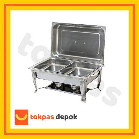 Pemanas Makanan Prasmanan Full Size Chafing Dish Liter Pan Rb